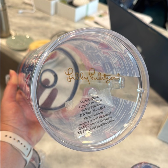 Lilly Pulitzer Nautical Sailboat Pitcher and Cup Set - Picture 2 of 5